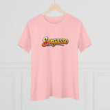Women's Cotton Tee - Sargasso Flowered Print