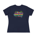 Cotton Tee - Sargasso Tropical Print Women's T-Shirt