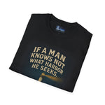 Men's Inspirational Unisex Softstyle T-Shirt - If a man knows