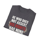 Unisex T-Shirt Asserting Rights Design