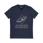 V-Neck Tee - 'I no longer orbit' design
