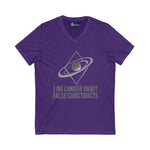 V-Neck Tee - 'I no longer orbit' design