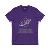V-Neck Tee - 'I no longer orbit' design