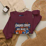 Sargasso Street “No Man Is Free Who Is Not Master of Himself” Crewneck Sweatshirt