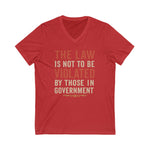 V-Neck Tee - No Government Violation Print