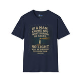 Men's Inspirational Unisex Softstyle T-Shirt - If a man knows