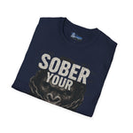 Graphic Tee Unisex Softstyle T-Shirt - Sober Your Drunken Monkey Design