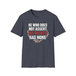 Unisex T-Shirt Asserting Rights Design