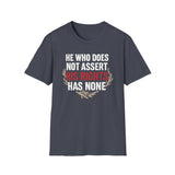 Unisex T-Shirt Asserting Rights Design