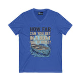 T-Shirt Boat Full of Holes Unisex V-Neck Tee