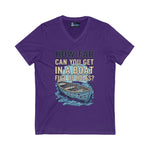 T-Shirt Boat Full of Holes Unisex V-Neck Tee