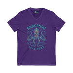 V-Neck Tee - Sargasso Octopus Design