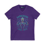 V-Neck Tee - Sargasso Octopus Design