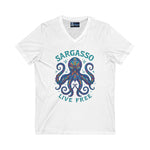 V-Neck Tee - Sargasso Octopus Design