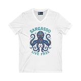 V-Neck Tee - Sargasso Octopus Design