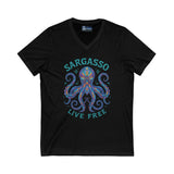 V-Neck Tee - Sargasso Octopus Design