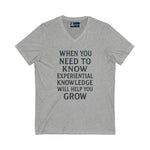 V-Neck Tee Experiential Knowledge Growth T-Shirt