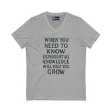 V-Neck Tee Experiential Knowledge Growth T-Shirt