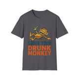 T-Shirt - Sober Your Drunk Monkey Funny Design
