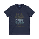 V-Neck Tee - 'Free Your Self' Design