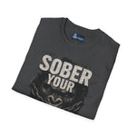 Graphic Tee Unisex Softstyle T-Shirt - Sober Your Drunken Monkey Design