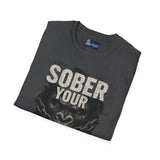 Graphic Tee Unisex Softstyle T-Shirt - Sober Your Drunken Monkey Design