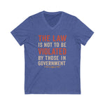 V-Neck Tee - No Government Violation Print