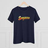 Women's Cotton Tee - Sargasso Flowered Print