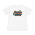 Cotton Tee - Sargasso Tropical Print Women's T-Shirt