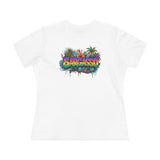 Cotton Tee - Sargasso Tropical Print Women's T-Shirt
