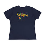 Women's Cotton Tee - Sargasso Flowered Print