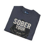 Graphic Tee Unisex Softstyle T-Shirt - Sober Your Drunken Monkey Design