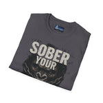 Graphic Tee Unisex Softstyle T-Shirt - Sober Your Drunken Monkey Design