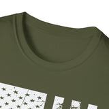 Distressed Flag, Men's Lightweight Fashion Tee