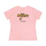 Women's Cotton Tee - Sargasso Flowered Print