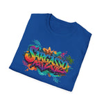 Tropical Vibes Graffiti sargasso live free Unisex T-Shirt - Live Free Design