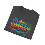 Tropical Vibes Graffiti sargasso live free Unisex T-Shirt - Live Free Design