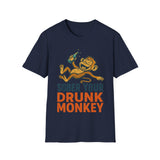 T-Shirt - Sober Your Drunk Monkey Funny Design