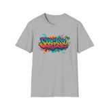 Tropical Vibes Graffiti sargasso live free Unisex T-Shirt - Live Free Design