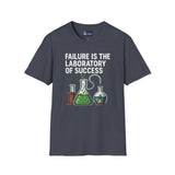 Motivational Unisex T-Shirt - Failure is the Laboratory to Success