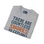 Exploration Unisex T-Shirt - Countless Shores Design