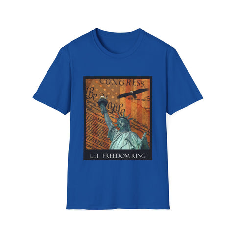 Let Freedom Ring-Statue of Liberty, Men's Lightweight Fashion Tee