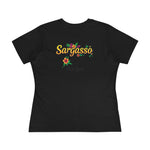 Women's Cotton Tee - Sargasso Flowered Print