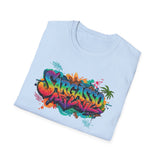 Tropical Vibes Graffiti sargasso live free Unisex T-Shirt - Live Free Design