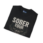 Graphic Tee Unisex Softstyle T-Shirt - Sober Your Drunken Monkey Design