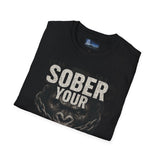 Graphic Tee Unisex Softstyle T-Shirt - Sober Your Drunken Monkey Design