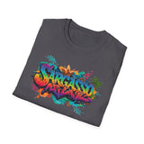 Tropical Vibes Graffiti sargasso live free Unisex T-Shirt - Live Free Design