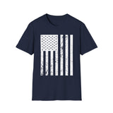 Distressed Flag, Men's Lightweight Fashion Tee