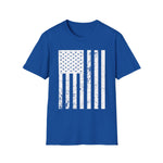 Distressed Flag, Men's Lightweight Fashion Tee