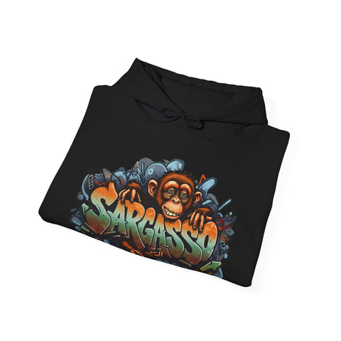 Hooded Sweatshirt drunk monkey vibez